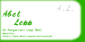abel lepp business card